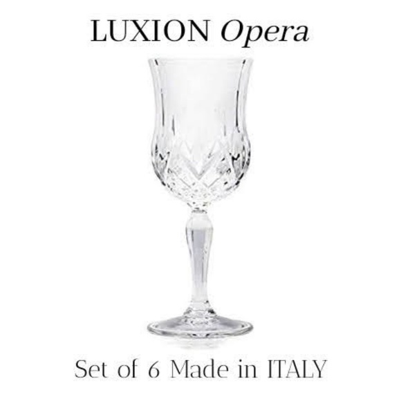 LUXION Opera Italian Crystal Wine Goblets